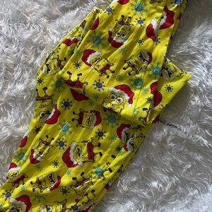 SpongeBob SquarePants Pajama Bottoms - Festive Yellow